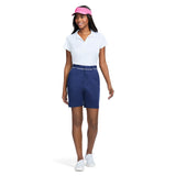 MARTINA PIPED TWILL SHORT - MEDIEVAL BLUE