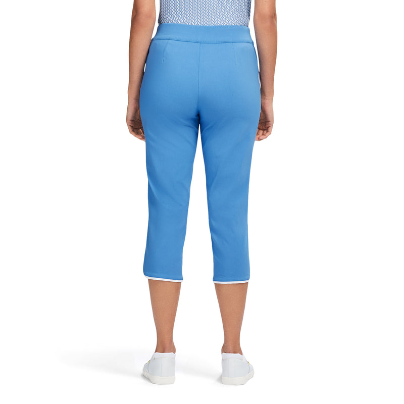 BILLIE PIPED SOLID CAPRI PANT - LITTLE BOY BLUE