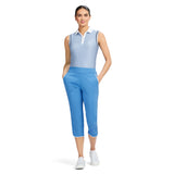 BILLIE PIPED SOLID CAPRI PANT - LITTLE BOY BLUE