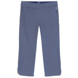 BILLIE PIPED PRINTED CAPRI PANT - MEDIEVAL BLUE