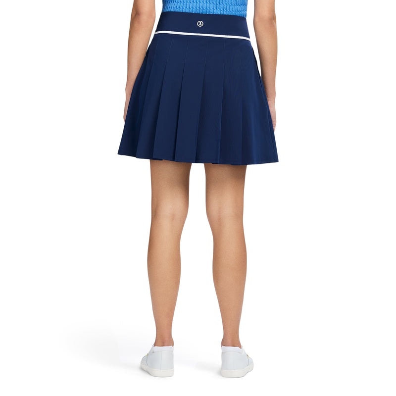 NAIOMY PLEATED SKORT - MEDIEVAL BLUE