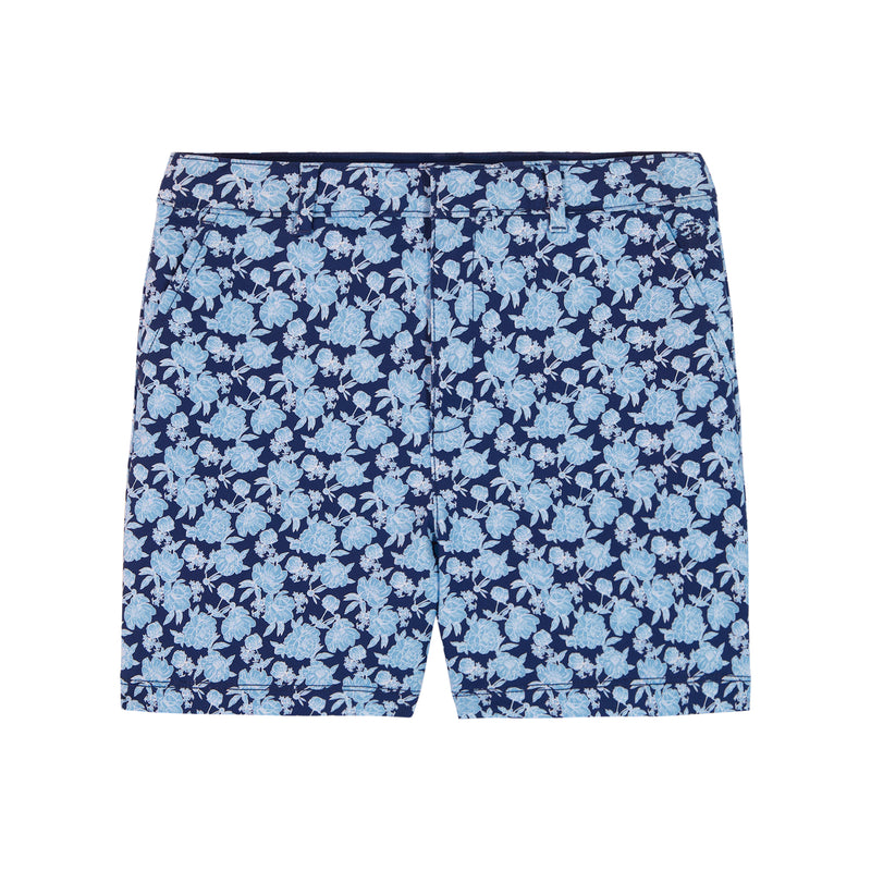 KRYSTINA PRINTED TWILL SHORT - MEDIEVAL BLUE