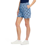 KRYSTINA PRINTED TWILL SHORT - MEDIEVAL BLUE
