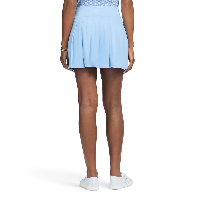 VENUS PLEATED BACK SKORT - POWDER BLUE