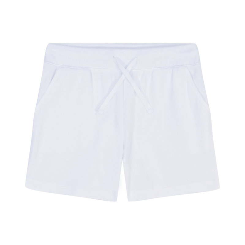 SHARA PULL-ON SLUB SHORT - BRIGHT WHITE