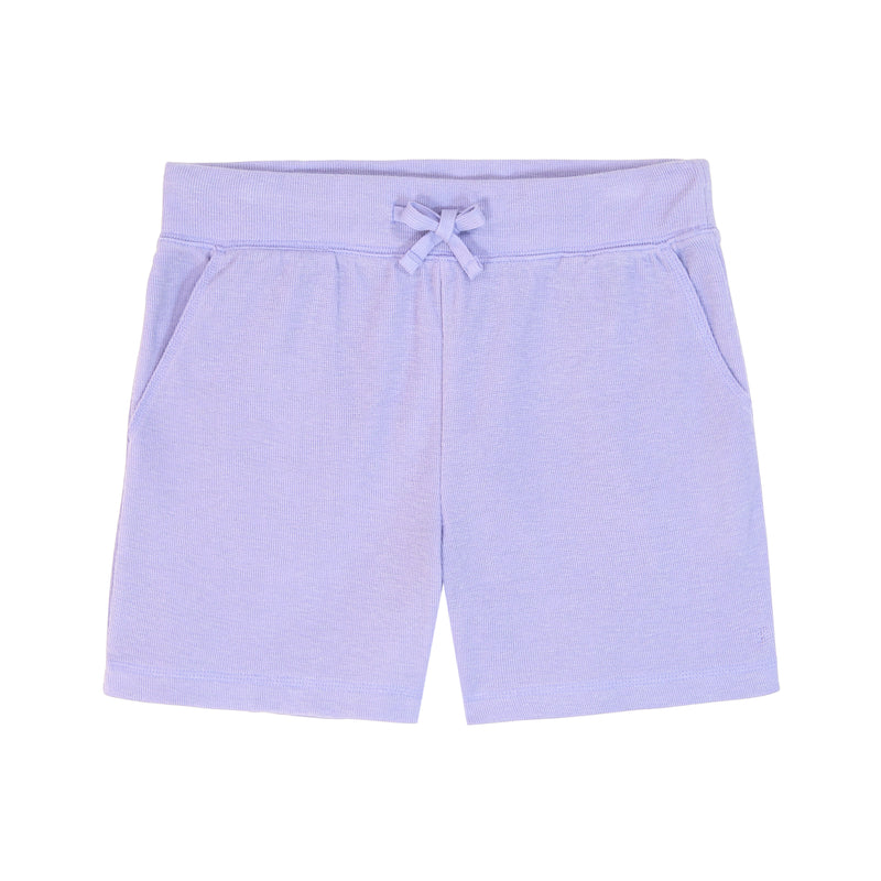 SHARA PULL-ON SLUB SHORT - VIOLET TULIP