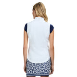 CASSIE ZIP-UP LIGHTWEIGHT VEST - BRIGHT WHITE