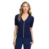 CALISTA CABLE KNIT CARDIGAN - MEDIEVAL BLUE