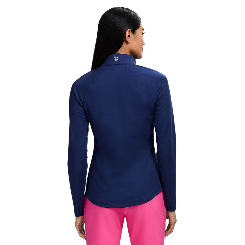 PALOMA PERFORMANCE STRETCH LONG SLEEVE 1/4 ZIP PULLOVER - MEDIEVAL BLUE