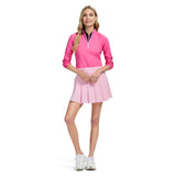 PALOMA QUARTER ZIP PULLOVER - HOT PINK