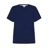 SKYLAR SHORT SLEEVE SWEATER TEE - NAVY