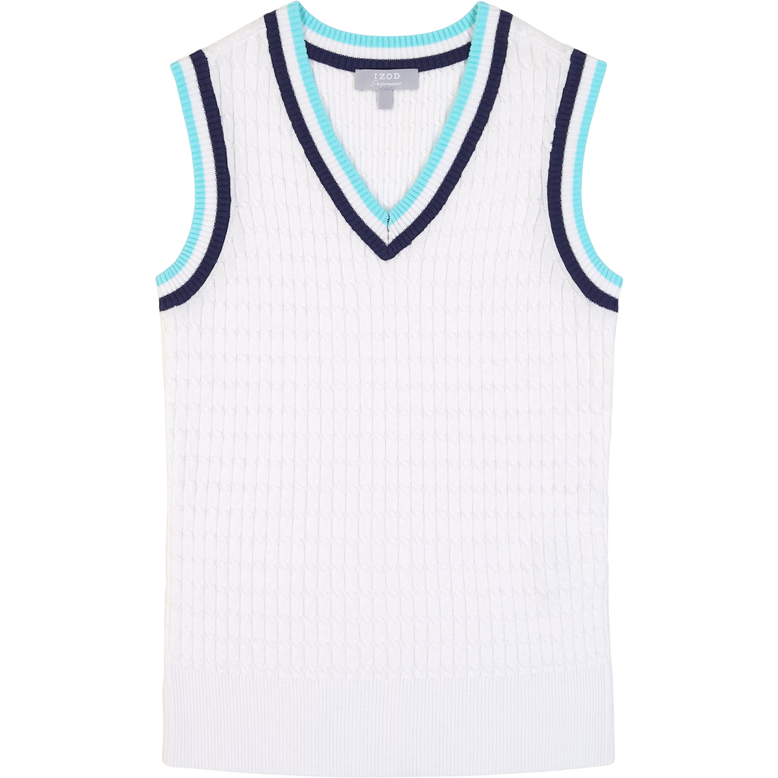 Callie Cable Sweater Vest - Bright White – IZOD