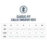CALLIE CABLE KNIT VEST - BRIGHT WHITE