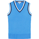 CALLIE CABLE KNIT VEST - LITTLE BOY BLUE