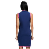 L'ACEY PERFORMANCE STRETCH ZIP ATHLETIC DRESS - MEDIEVAL BLUE
