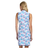 LOLA PERFORMANCE STRETCH ZIP ATHLETIC DRESS - BRIGHT WHITE