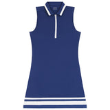 COURTNEY ZIP DRESS - MEDIEVAL BLUE