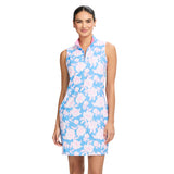 BRIANNA QUARTER ZIP A-LINE DRESS - LITTLE BOY BLUE