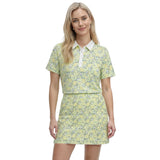 ALLY PRINTED S/S POLO - YARROW