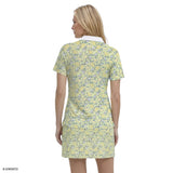 ALLY PRINTED S/S POLO - YARROW