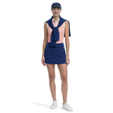 ALLY SLEEVELESS PRINTED POLO - FRESH SALMON
