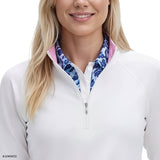 PALOMA 1/4 ZIP PULLOVER - BRIGHT WHITE