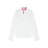 PALOMA 1/4 ZIP PULLOVER - BRIGHT WHITE