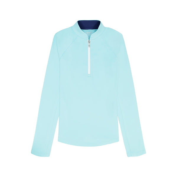PALOMA 1/4 ZIP PULLOVER - ARUBA BLUE – IZOD