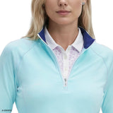 PALOMA 1/4 ZIP PULLOVER - ARUBA BLUE