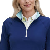 PALOMA 1/4 ZIP PULLOVER - MEDIEVAL BLUE