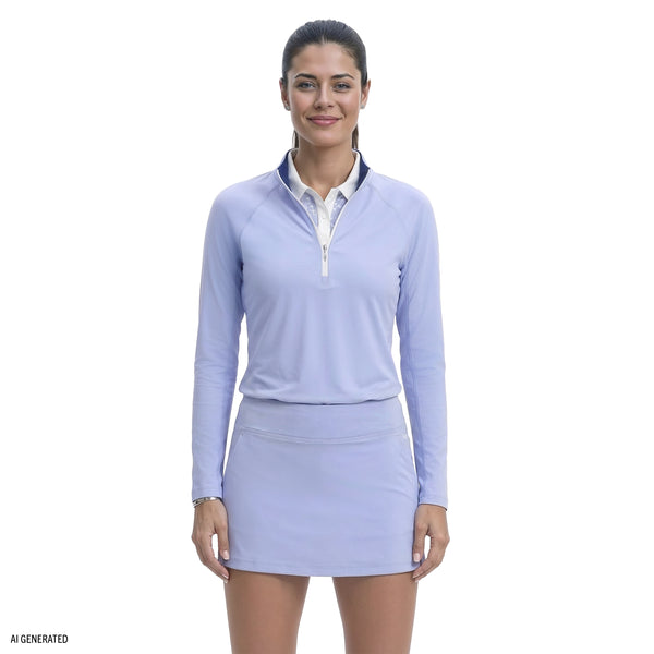 PALOMA 1/4 ZIP PULLOVER - HYDRANGEA – IZOD