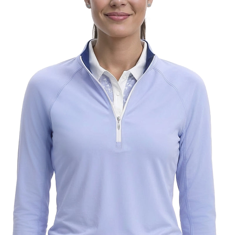 PALOMA 1/4 ZIP PULLOVER - HYDRANGEA – IZOD