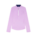 PALOMA 1/4 ZIP PULLOVER - SHEER LILAC