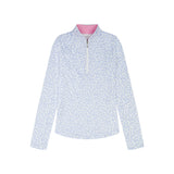 PALOMA PRINTED 1/4 ZIP PULLOVER - BRIGHT WHITE