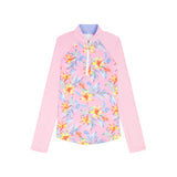 PALOMA PRINTED 1/4 ZIP PULLOVER - PRISM PINK