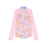 PALOMA PRINTED 1/4 ZIP PULLOVER - PRISM PINK