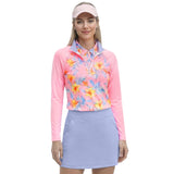 PALOMA PRINTED 1/4 ZIP PULLOVER - PRISM PINK
