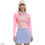PALOMA PRINTED 1/4 ZIP PULLOVER - PRISM PINK