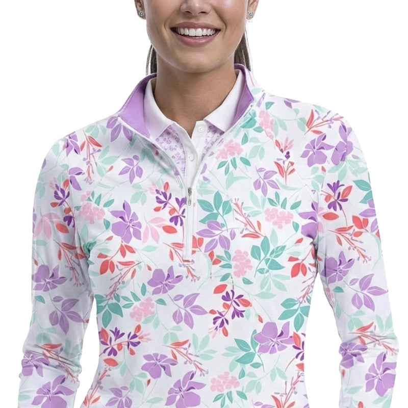 ウェア Pazdesign COMPLETE IV PALOMA PRINTED 1/4 ZIP PULLOVER - BRIGHT WHITE – IZOD