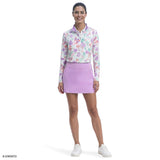 PALOMA PRINTED 1/4 ZIP PULLOVER - BRIGHT WHITE