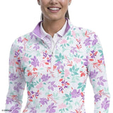 PALOMA PRINTED 1/4 ZIP PULLOVER - BRIGHT WHITE