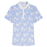 ALLY PRINTED S/S POLO - SERENITY