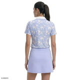 ALLY PRINTED S/S POLO - SERENITY