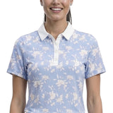 ALLY PRINTED S/S POLO - SERENITY