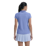 CHLOE COURTSIDE CAP SLEEVE POLO - HYDRANGEA