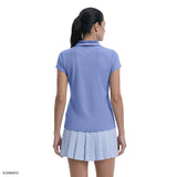 CHLOE COURTSIDE CAP SLEEVE POLO - HYDRANGEA