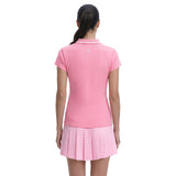 CHLOE COURTSIDE CAP SLEEVE POLO - SACHET PINK