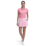 CHLOE COURTSIDE CAP SLEEVE POLO - SACHET PINK