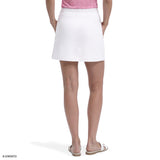 GRACIE PULL-ON SKORT - BRIGHT WHITE