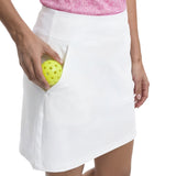GRACIE PULL-ON SKORT - BRIGHT WHITE